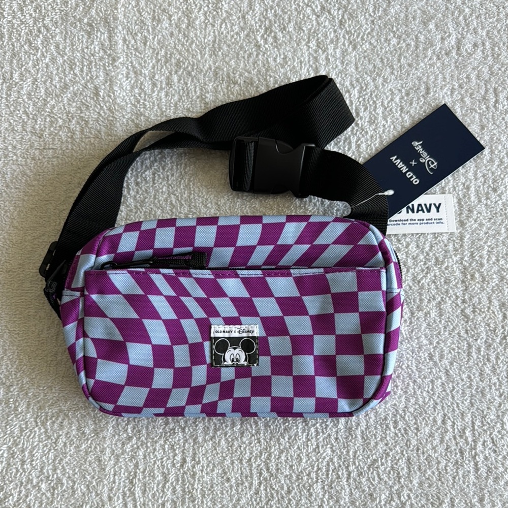 Old Navy x Disney Checkered Belt Waist Bag